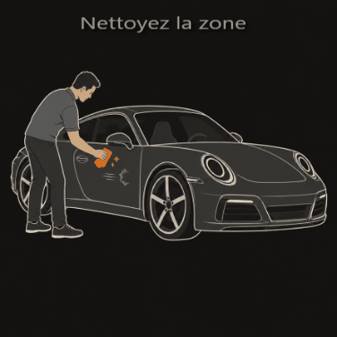 Animation: clean the damaged area before taking your photos